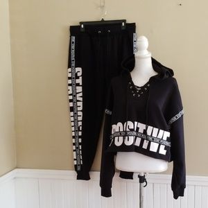 Miss Seyie Sweater and Sweat Pants Set Size XL